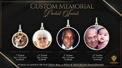 1.5 inch Custom Memorial Pendant